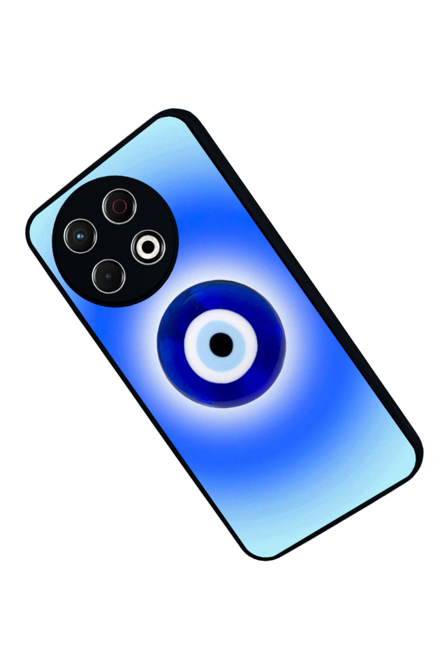 Tecno Spark 30 Pro Uyumlu Nazar Tasarımlı Glossy Premium Kılıf