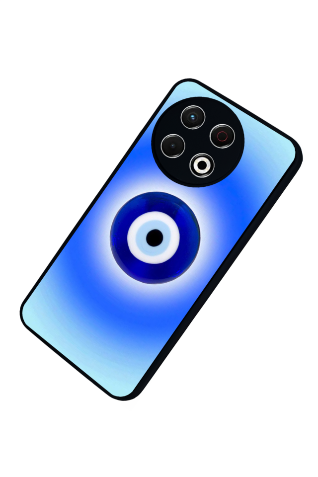 Tecno Spark 30 Pro Uyumlu Nazar Tasarımlı Glossy Premium Kılıf