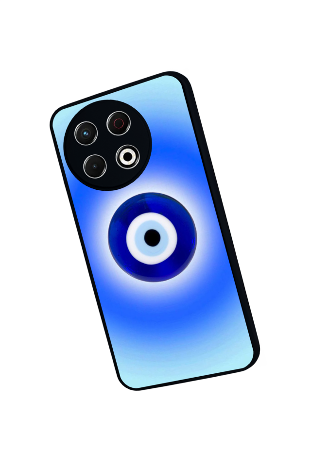 Tecno Spark 30 Pro Uyumlu Nazar Tasarımlı Glossy Premium Kılıf