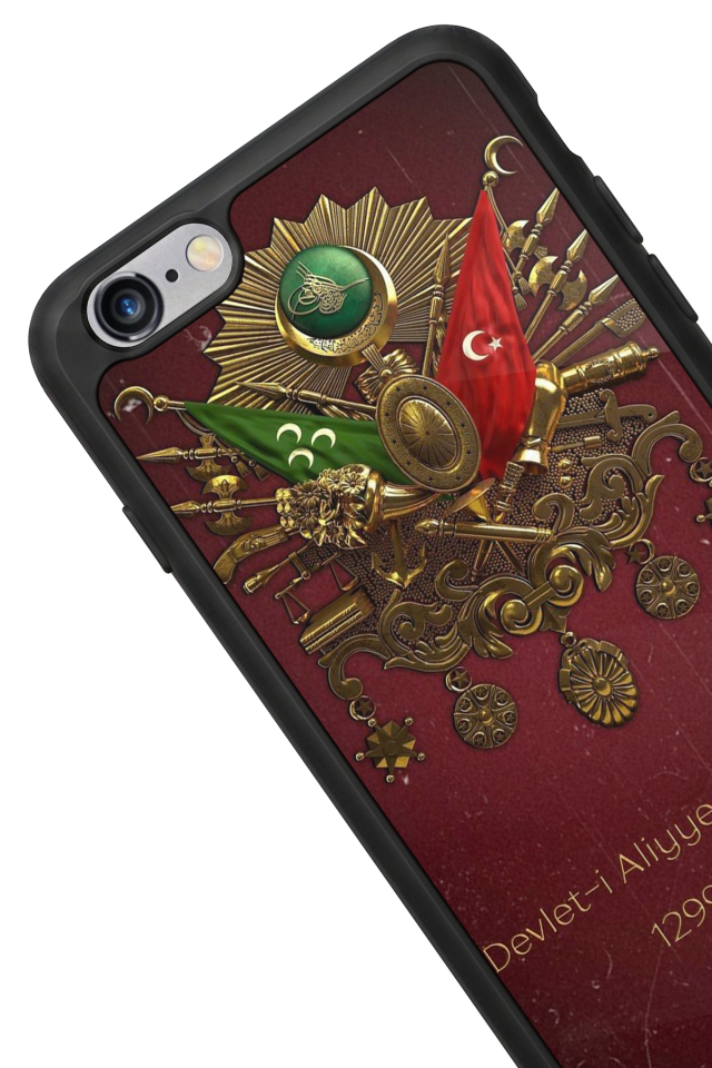 iPhone 6 Plus Uyumlu Osmanli Tugrasi Tasarımlı Glossy Premium Kılıf