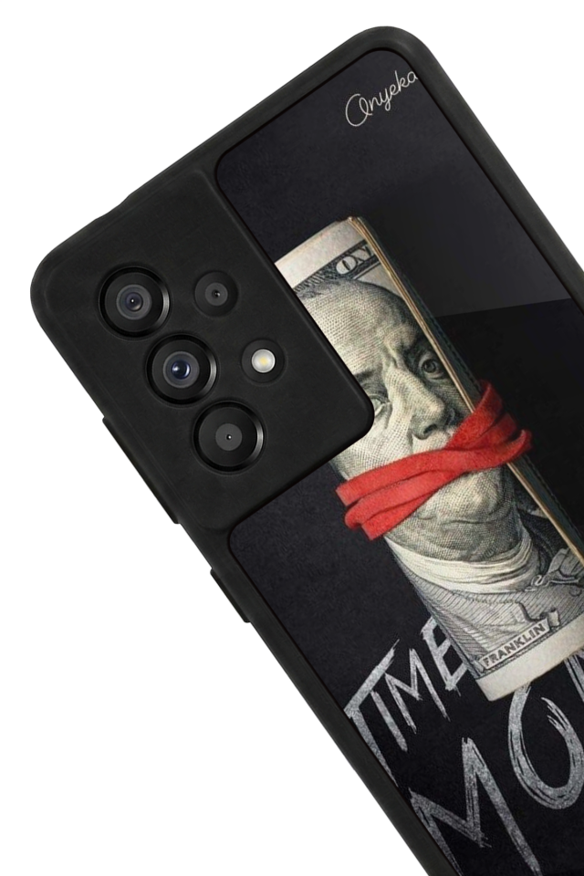 Samsung Galaxy A73 Uyumlu Para Tasarımlı Glossy Premium Kılıf