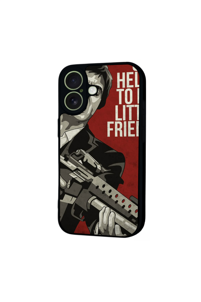 iPhone 17 Uyumlu Scarface Tasarımlı Glossy Premium Kılıf