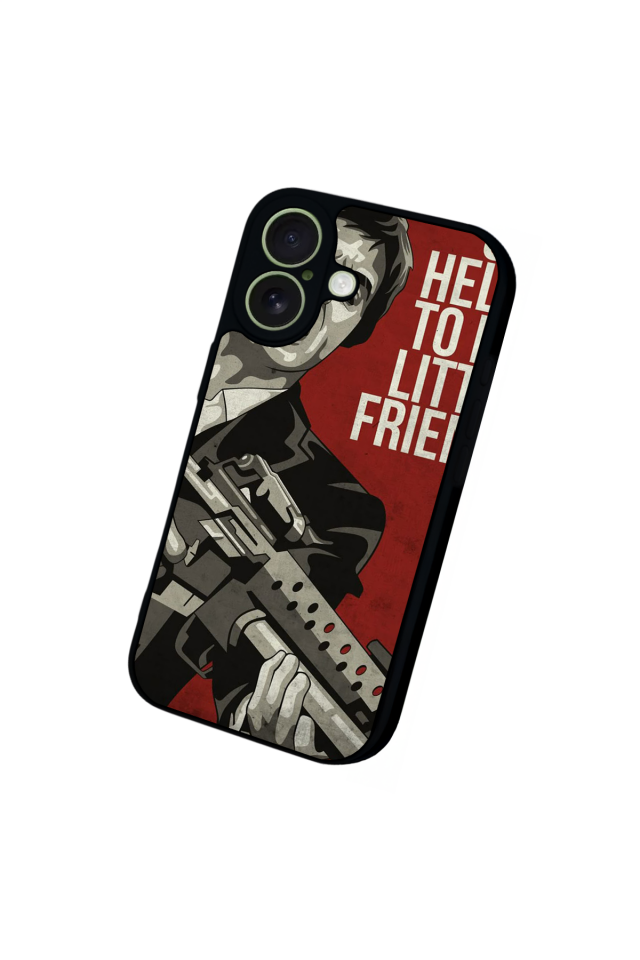 iPhone 17 Uyumlu Scarface Tasarımlı Glossy Premium Kılıf