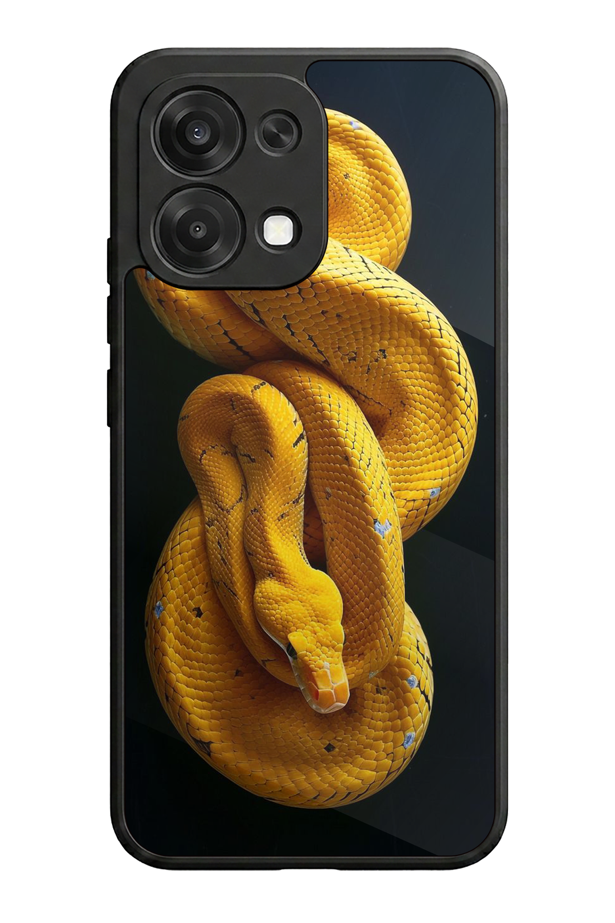 Oppo A6 Pro Uyumlu Yılan Tasarımlı Glossy Premium Kılıf