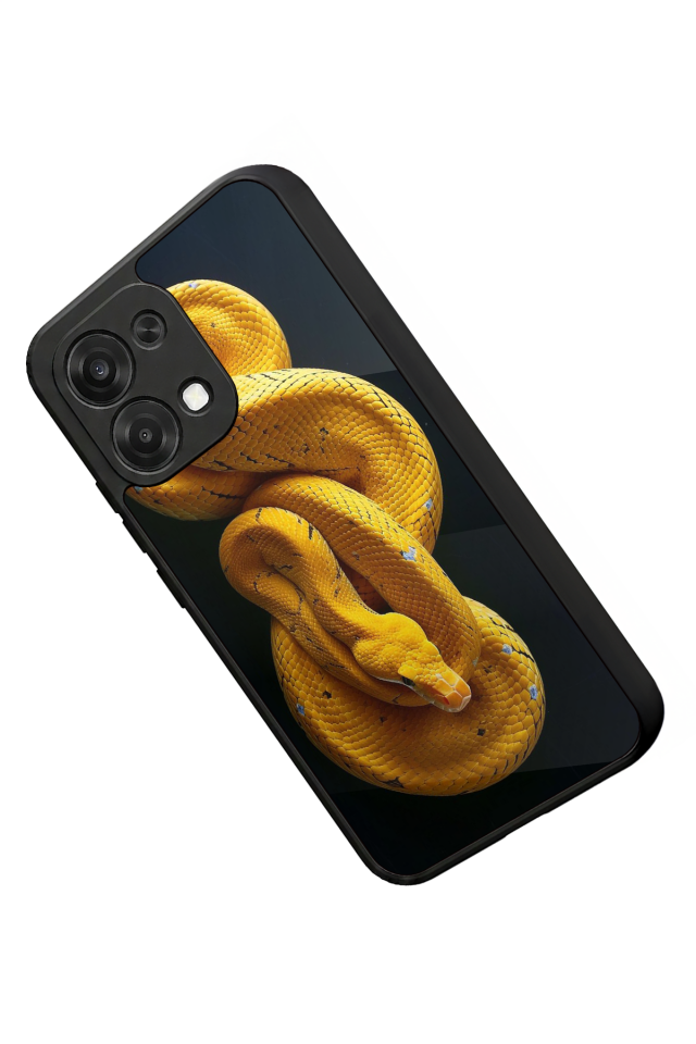 Oppo A6 Pro Uyumlu Yılan Tasarımlı Glossy Premium Kılıf