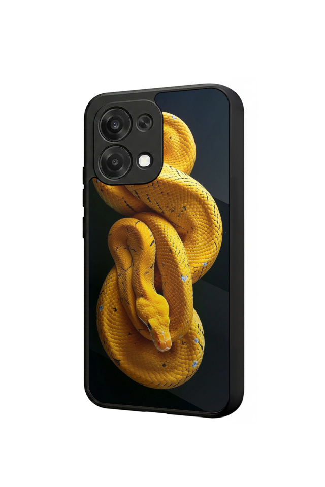 Oppo A6 Pro Uyumlu Yılan Tasarımlı Glossy Premium Kılıf