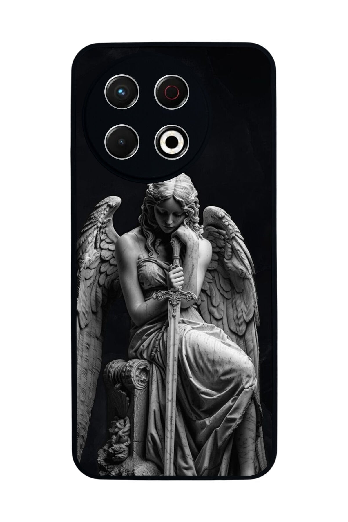 Tecno Spark 30 Pro Uyumlu Melek Tasarımlı Glossy Premium Kılıf