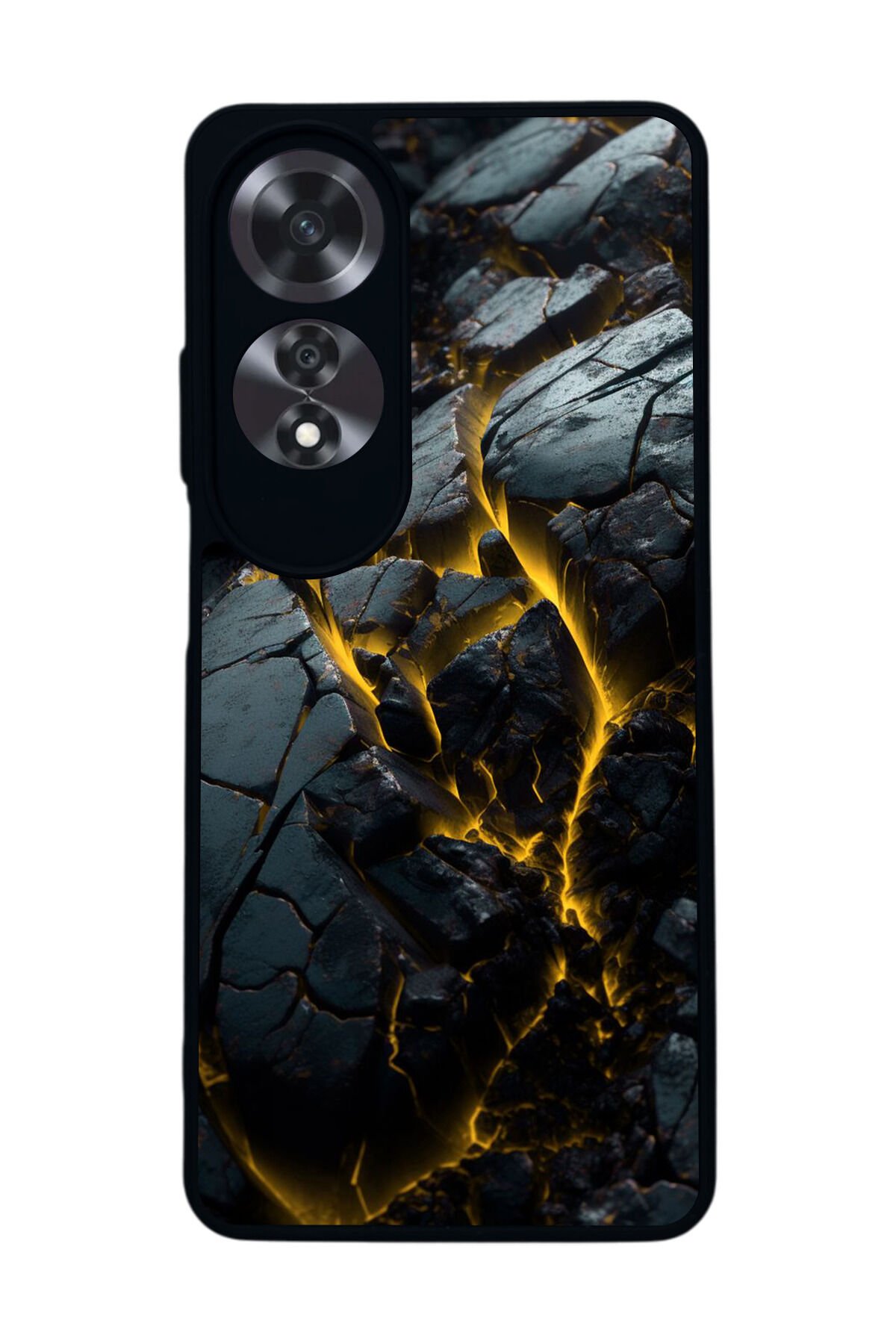 Oppo A60 Mat Siyah uyumlu Kılıf – Yumuşak Silikon, Koruyucu, Şok Emici Kapak