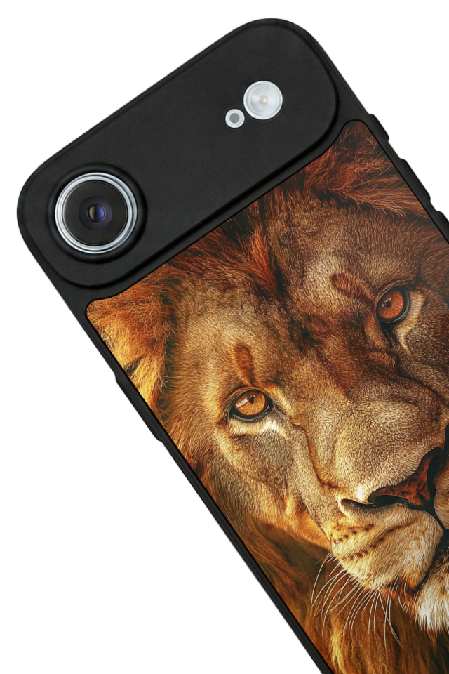 iPhone 17 Air Uyumlu Aslan Tasarımlı Glossy Premium Kılıf