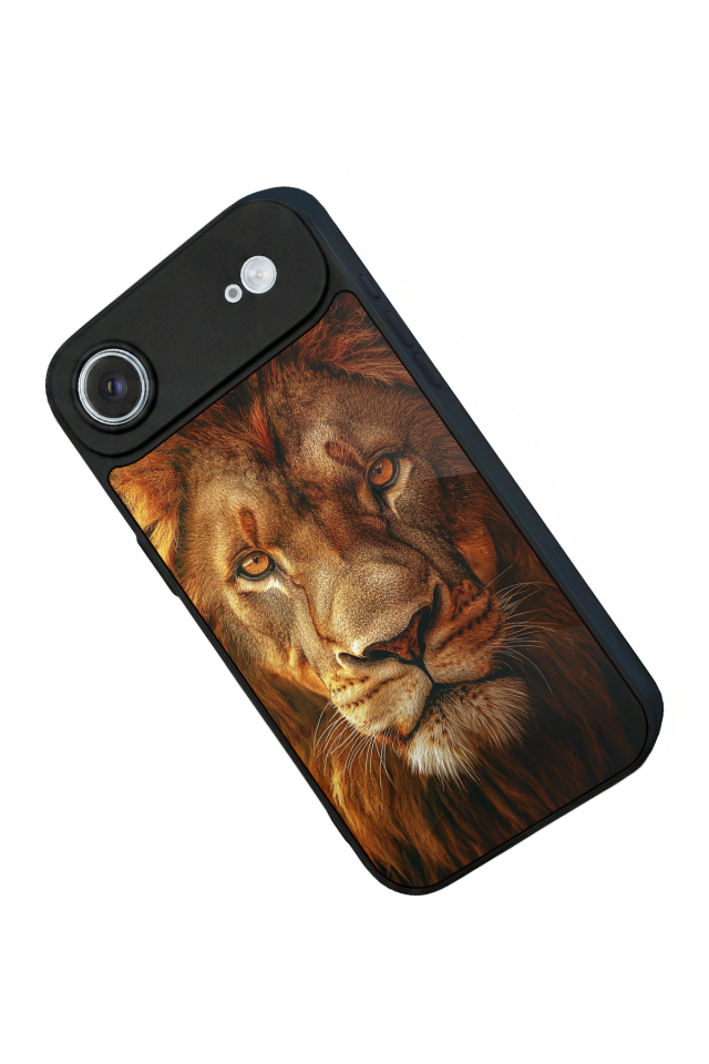 iPhone 17 Air Uyumlu Aslan Tasarımlı Glossy Premium Kılıf