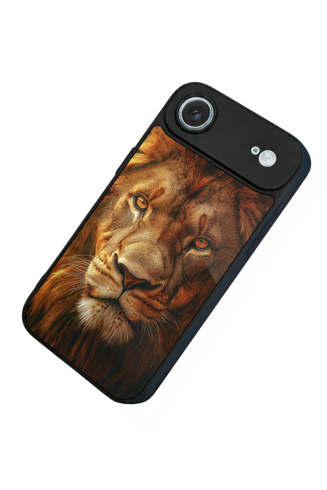 iPhone 17 Air Uyumlu Aslan Tasarımlı Glossy Premium Kılıf