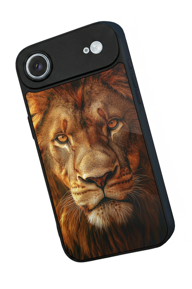 iPhone 17 Air Uyumlu Aslan Tasarımlı Glossy Premium Kılıf