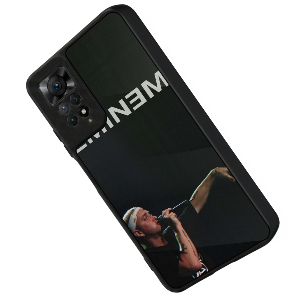 Xiaomi Redmi Note 11 Pro Uyumlu Eminem Tasarımlı Glossy Premium Kılıf