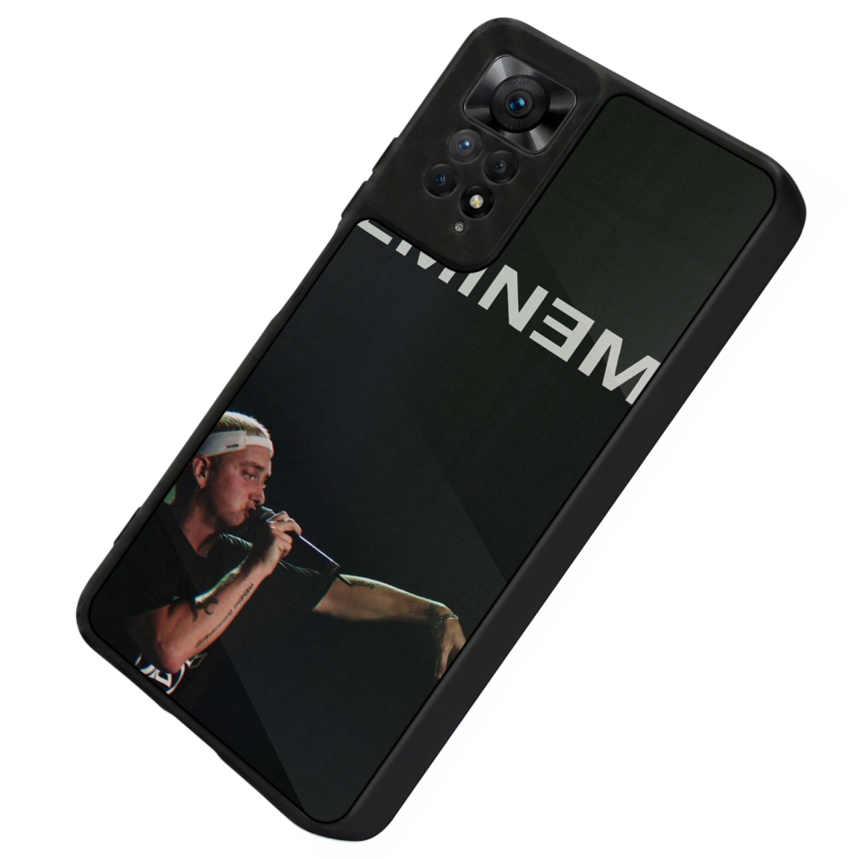 Xiaomi Redmi Note 11 Pro Uyumlu Eminem Tasarımlı Glossy Premium Kılıf