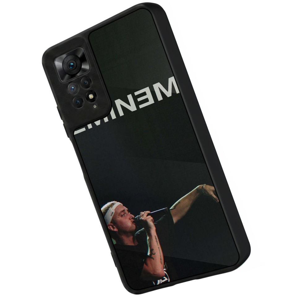 Xiaomi Redmi Note 11 Pro Uyumlu Eminem Tasarımlı Glossy Premium Kılıf
