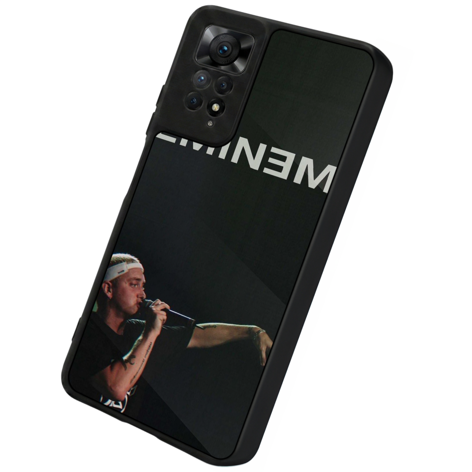 Xiaomi Redmi Note 11 Pro Uyumlu Eminem Tasarımlı Glossy Premium Kılıf