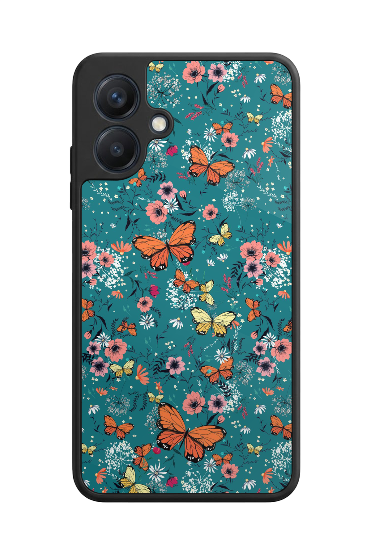 Samsung Galaxy A07 Uyumlu Floral Tasarımlı Glossy Premium Kılıf