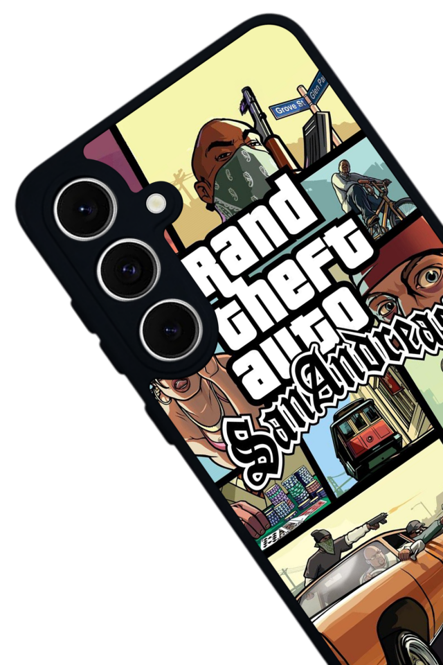 Samsung Galaxy S24 FE Uyumlu GTA Tasarımlı Glossy Premium Kılıf