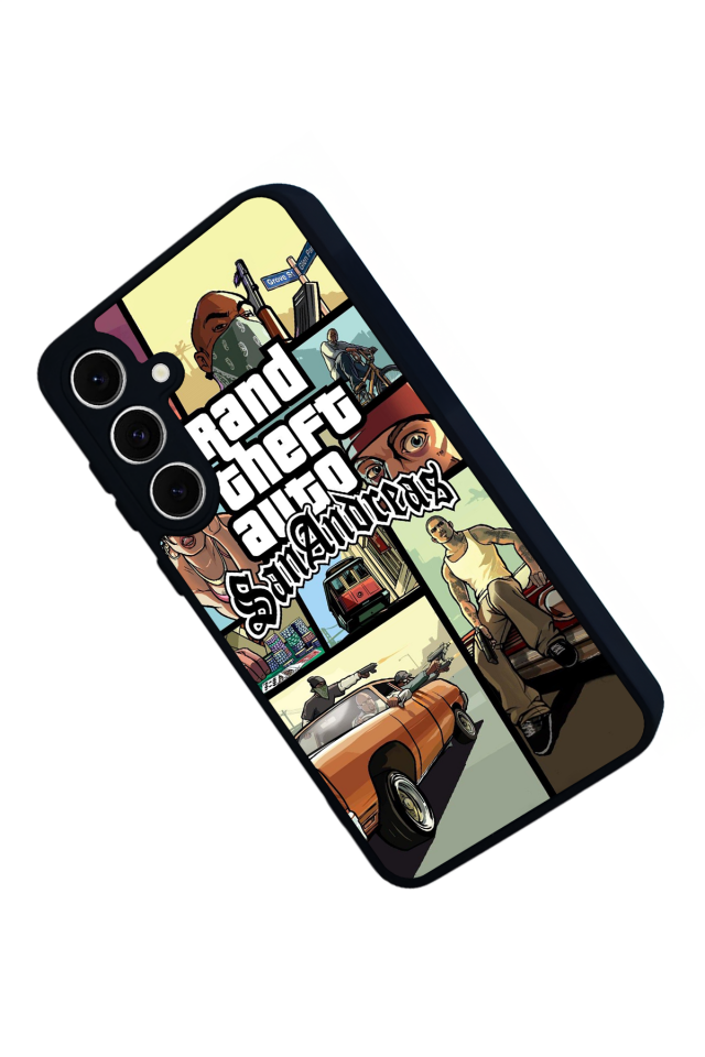 Samsung Galaxy S24 FE Uyumlu GTA Tasarımlı Glossy Premium Kılıf