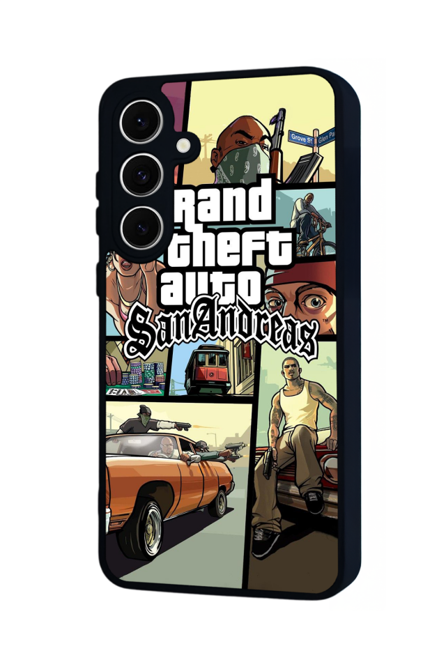 Samsung Galaxy S24 FE Uyumlu GTA Tasarımlı Glossy Premium Kılıf