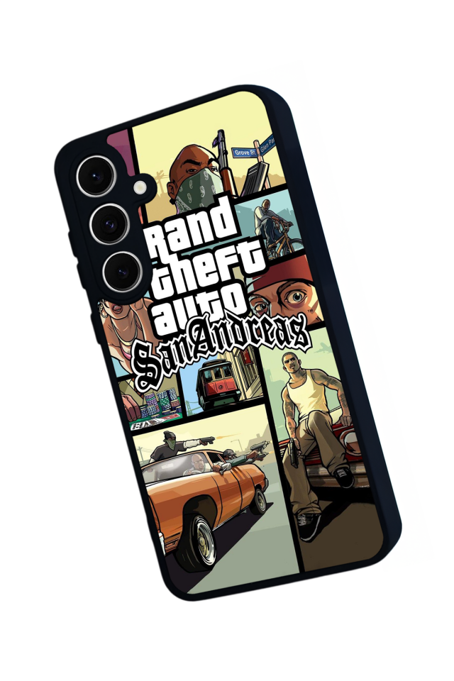 Samsung Galaxy S24 FE Uyumlu GTA Tasarımlı Glossy Premium Kılıf