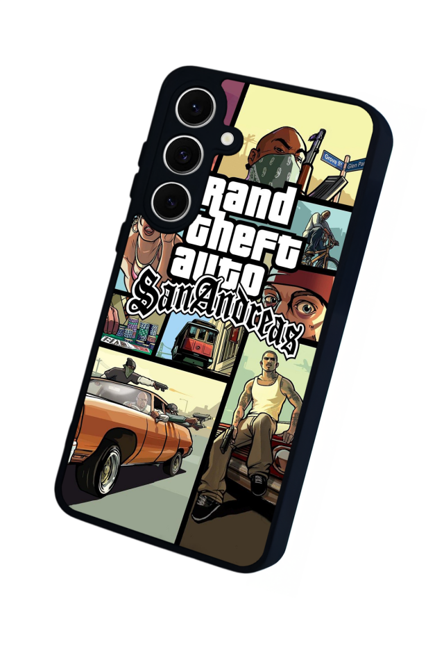 Samsung Galaxy S24 FE Uyumlu GTA Tasarımlı Glossy Premium Kılıf