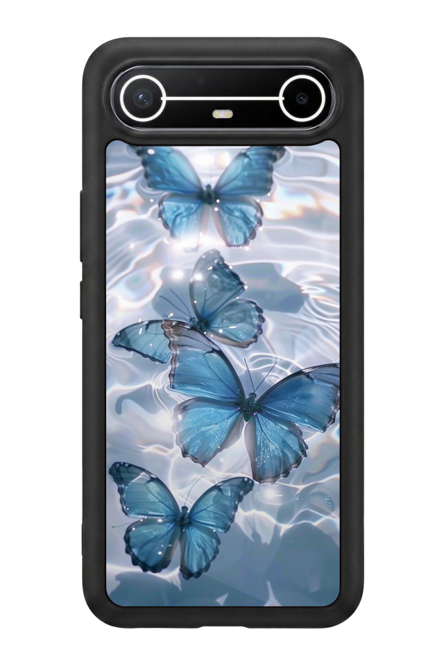 Tecno Spark Slim 5G Uyumlu Kelebek Tasarımlı Glossy Premium Kılıf