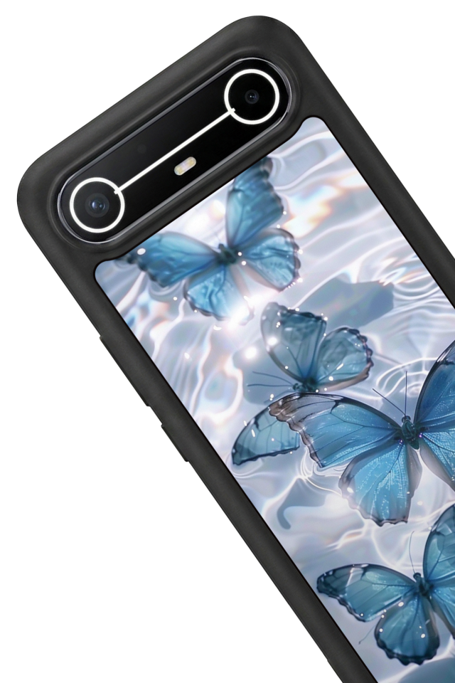 Tecno Spark Slim 5G Uyumlu Kelebek Tasarımlı Glossy Premium Kılıf
