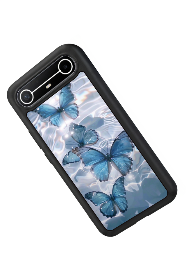 Tecno Spark Slim 5G Uyumlu Kelebek Tasarımlı Glossy Premium Kılıf
