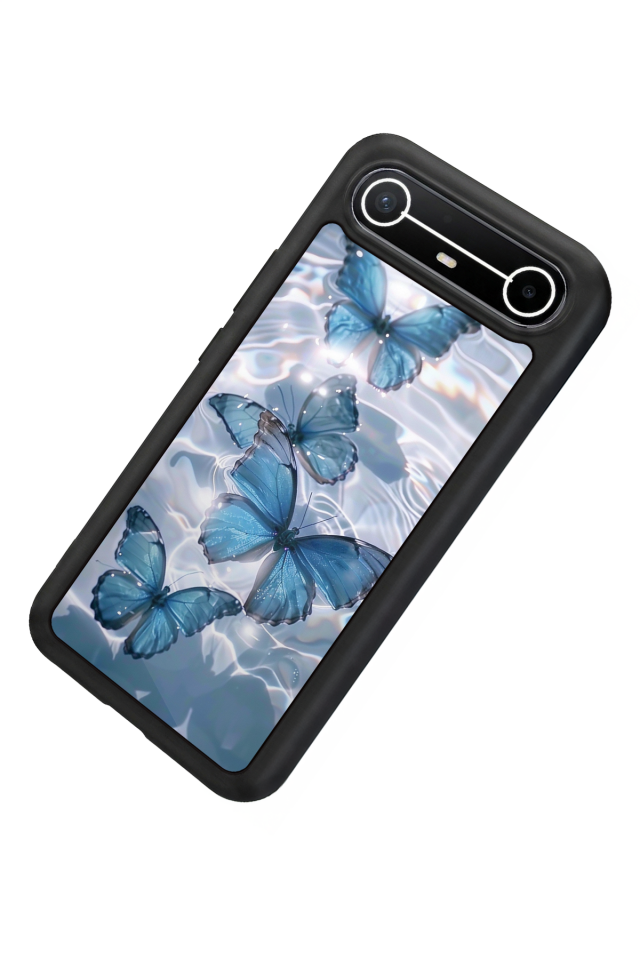 Tecno Spark Slim 5G Uyumlu Kelebek Tasarımlı Glossy Premium Kılıf