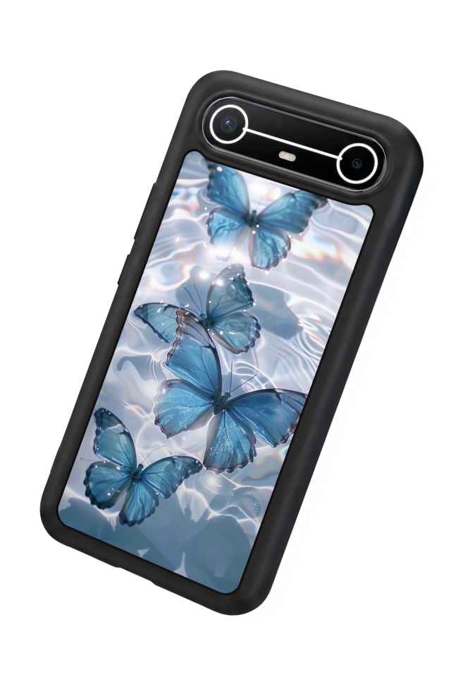 Tecno Spark Slim 5G Uyumlu Kelebek Tasarımlı Glossy Premium Kılıf