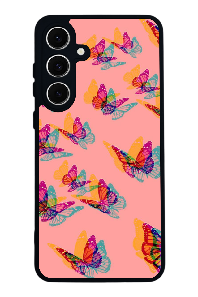 Samsung Galaxy A16 Uyumlu Kelebek Tasarımlı Glossy Premium Kılıf