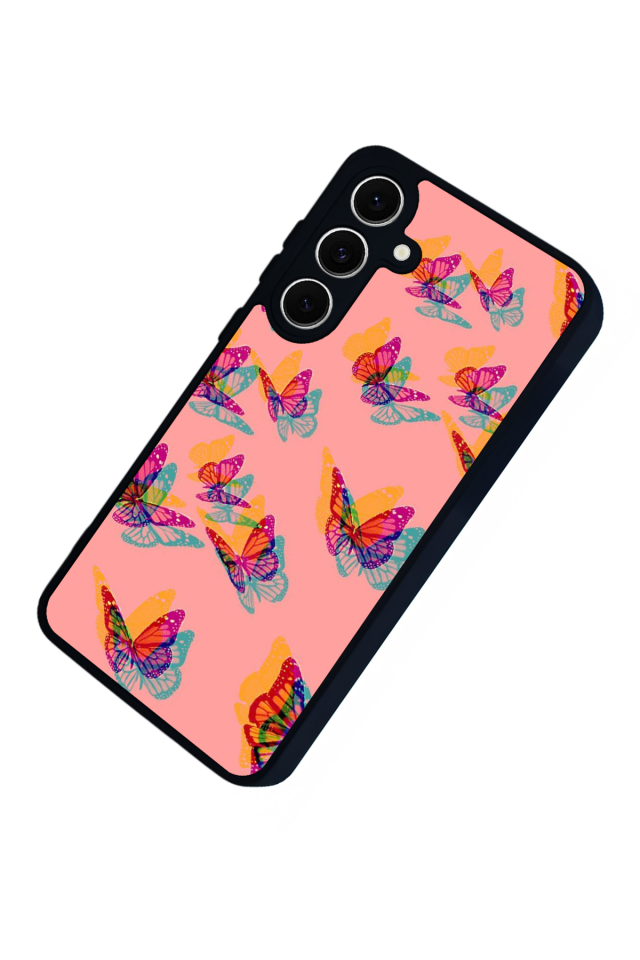 Samsung Galaxy A16 Uyumlu Kelebek Tasarımlı Glossy Premium Kılıf