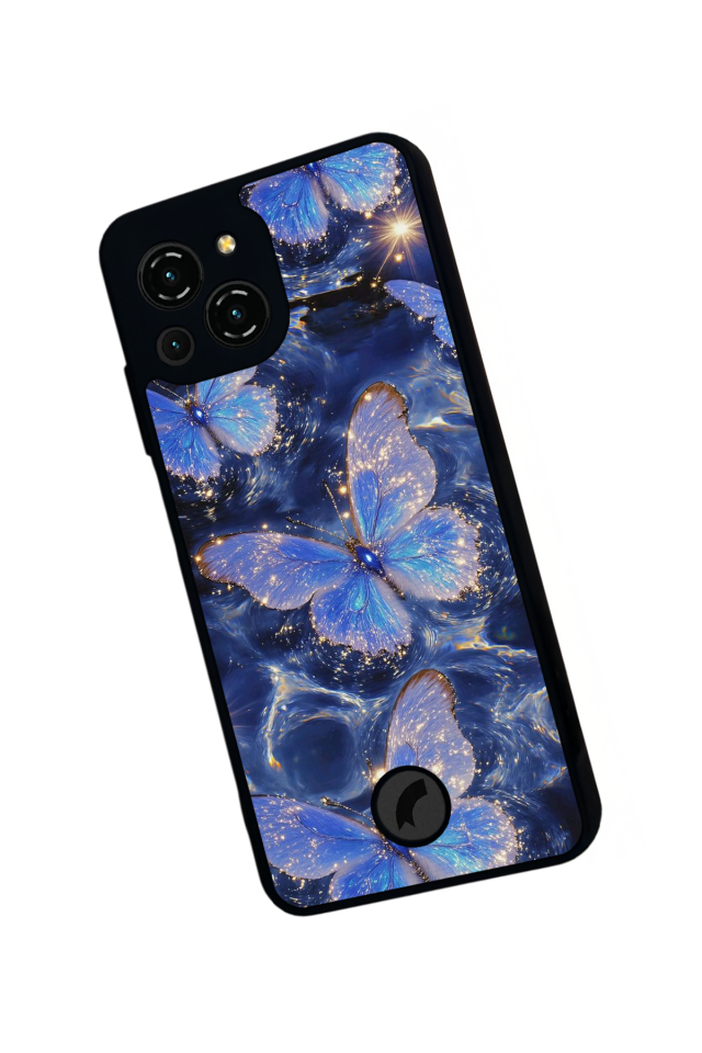 Reeder S23 Pro Max Uyumlu Kelebek Tasarımlı Glossy Premium Kılıf