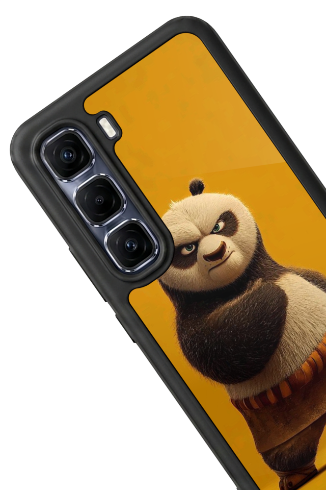Infinix Hot 60 Pro Plus Uyumlu Kung Fu Panda Tasarımlı Glossy Premium Kılıf