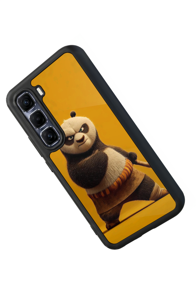 Infinix Hot 60 Pro Plus Uyumlu Kung Fu Panda Tasarımlı Glossy Premium Kılıf