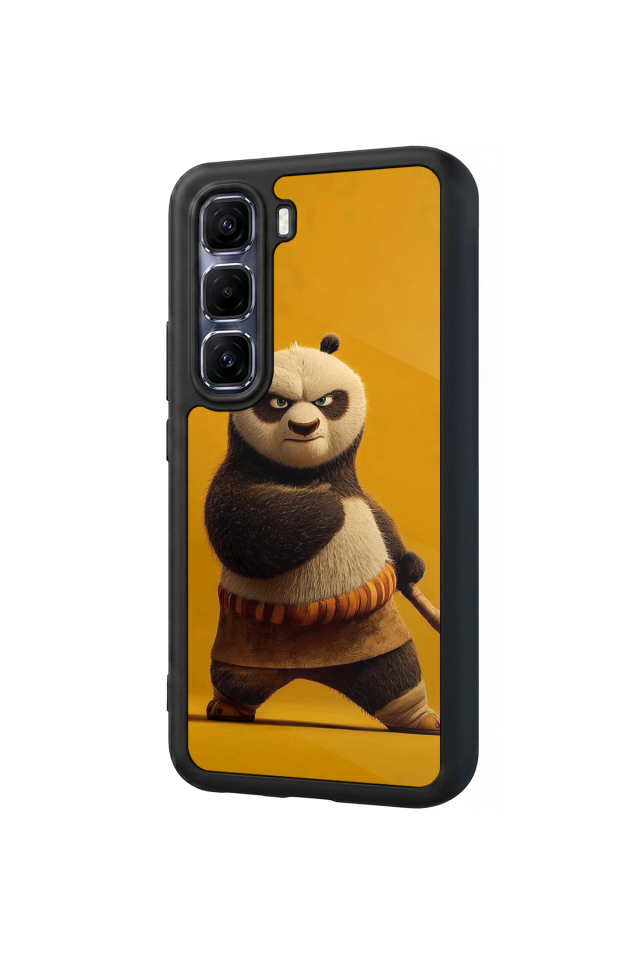 Infinix Hot 60 Pro Plus Uyumlu Kung Fu Panda Tasarımlı Glossy Premium Kılıf