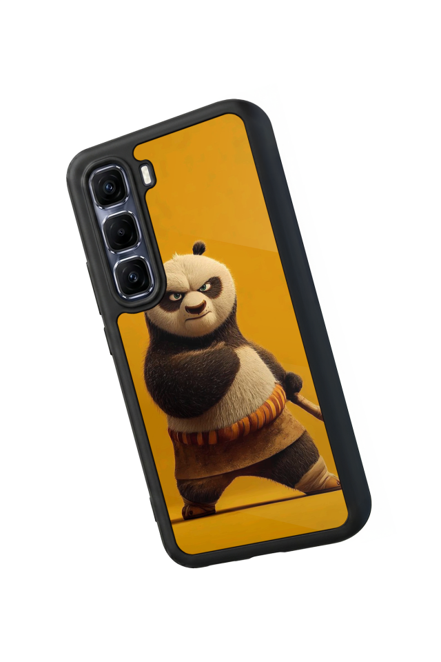Infinix Hot 60 Pro Plus Uyumlu Kung Fu Panda Tasarımlı Glossy Premium Kılıf
