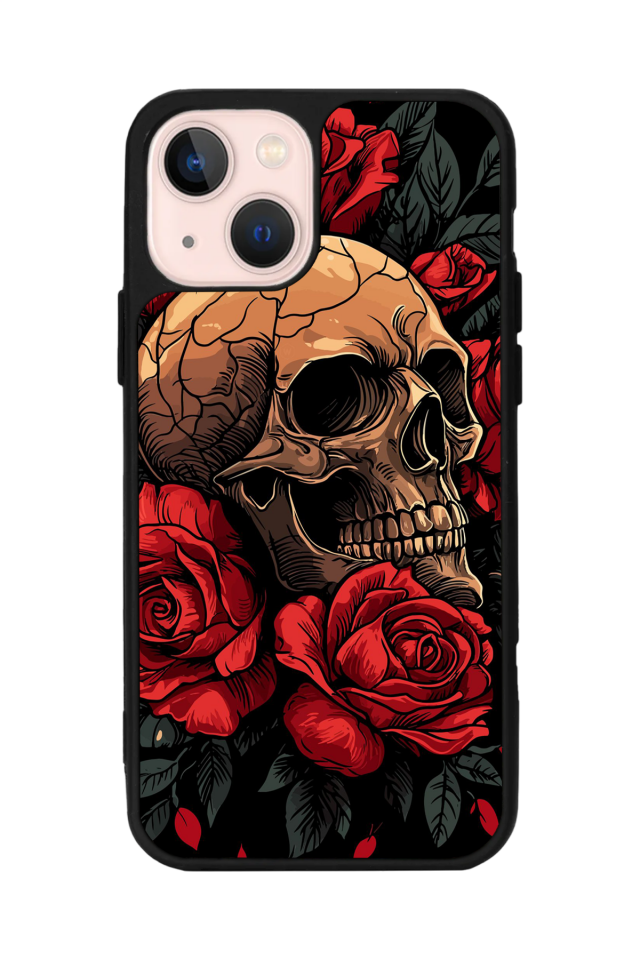 iPhone 13 Mini Uyumlu KuruKafa Tasarımlı Glossy Premium Kılıf