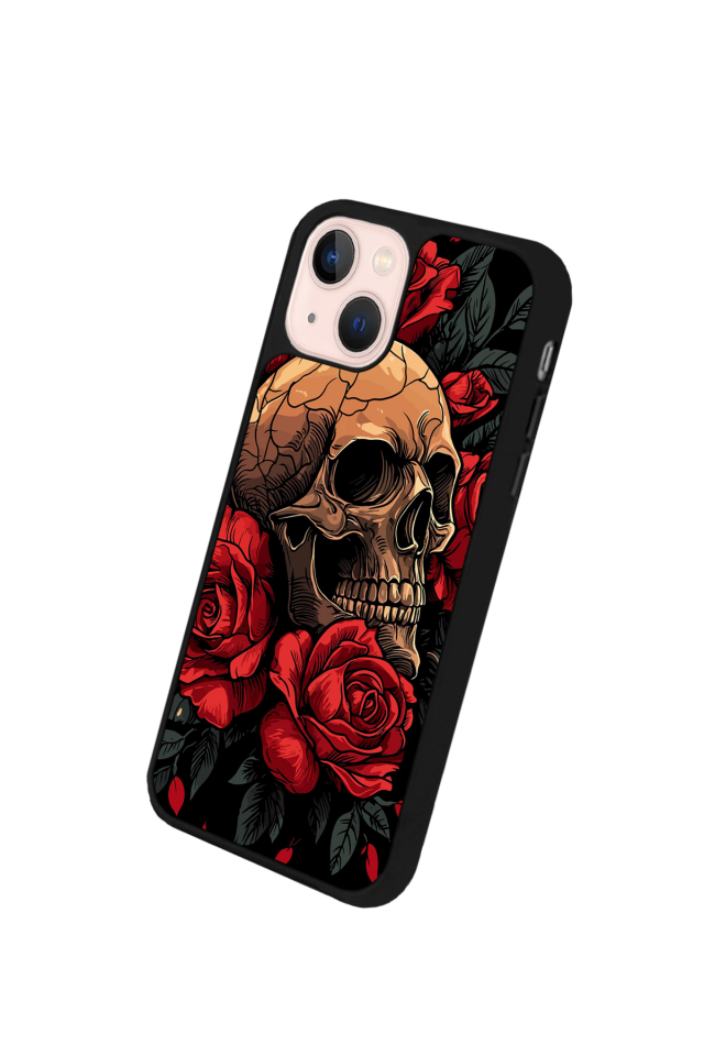 iPhone 13 Mini Uyumlu KuruKafa Tasarımlı Glossy Premium Kılıf