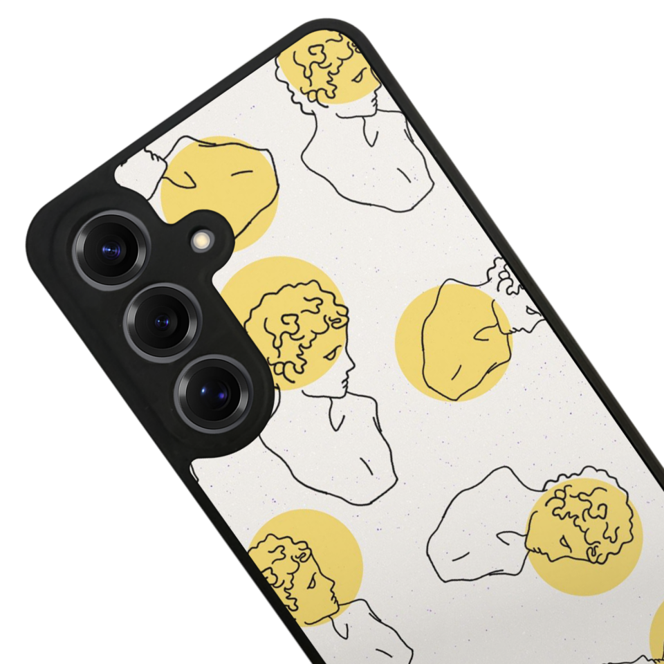 Samsung Galaxy S25 Uyumlu Line Art Tasarımlı Glossy Premium Kılıf