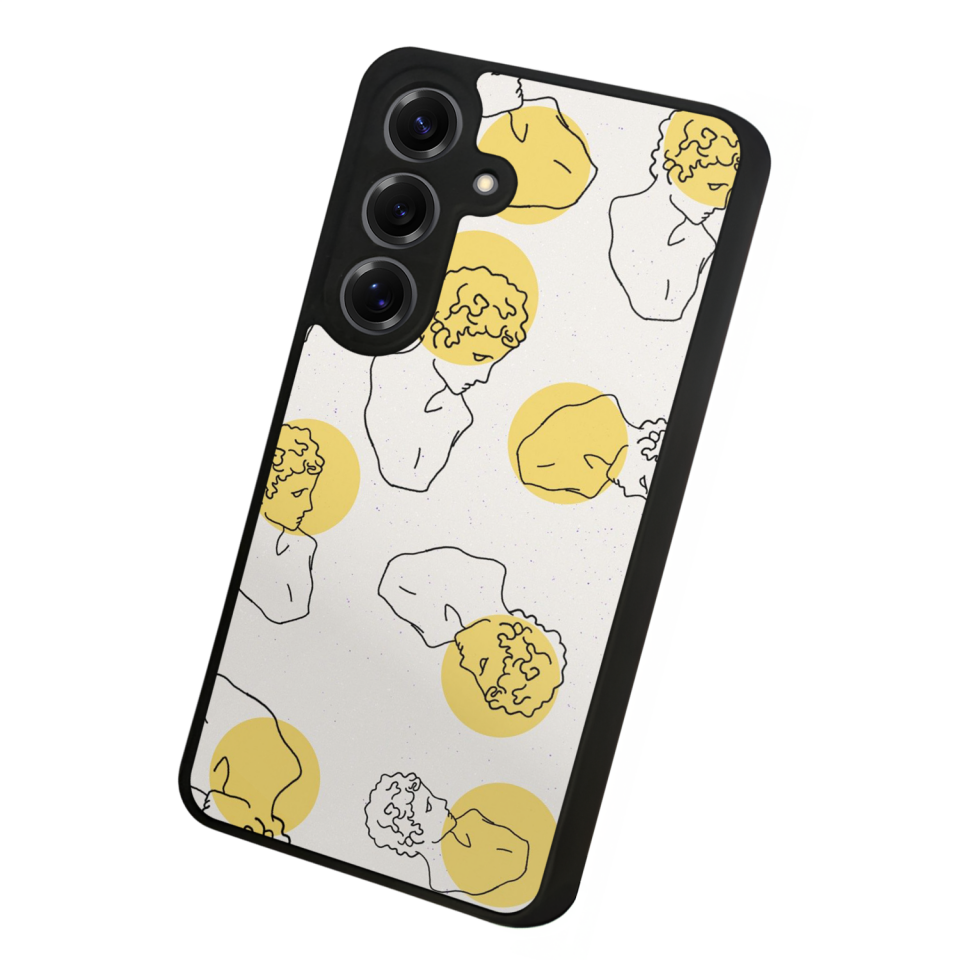 Samsung Galaxy S25 Uyumlu Line Art Tasarımlı Glossy Premium Kılıf