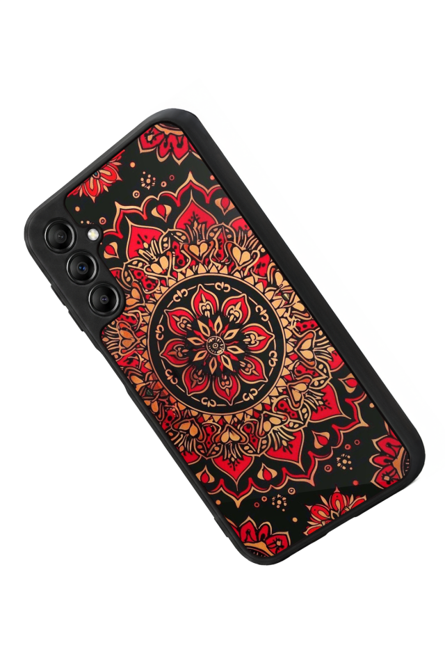 Samsung Galaxy A14 Uyumlu Mandala Tasarımlı Glossy Premium Kılıf