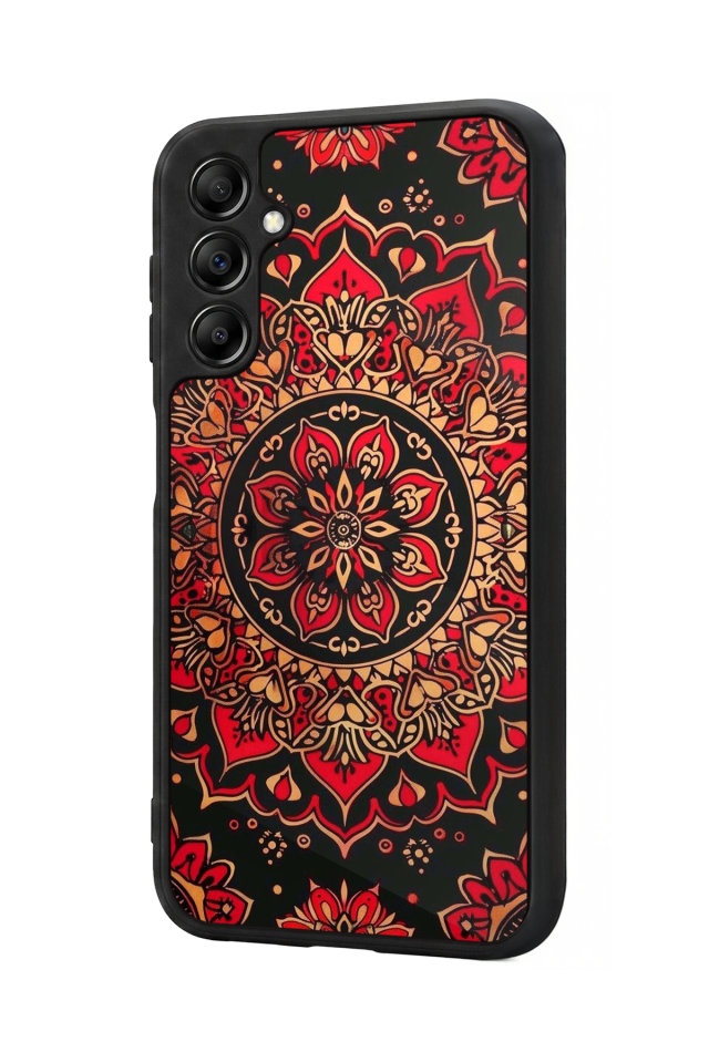 Samsung Galaxy A14 Uyumlu Mandala Tasarımlı Glossy Premium Kılıf