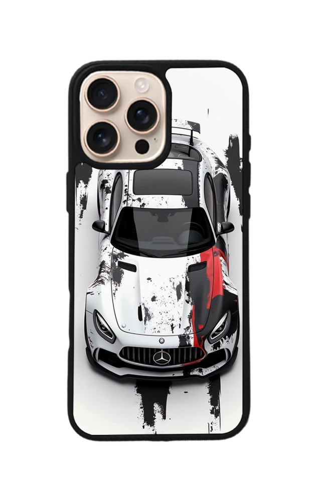 iPhone 15 Pro Uyumlu Mercedes Tasarımlı Glossy Premium Kılıf