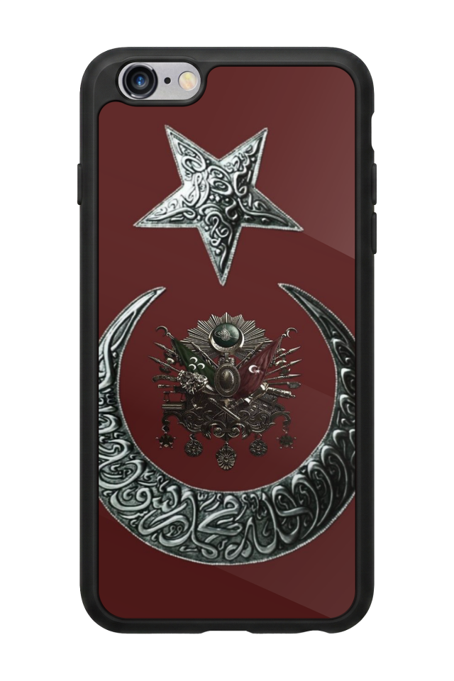 iPhone 6 Plus Uyumlu Osmanli Tugrasi Tasarımlı Glossy Premium Kılıf