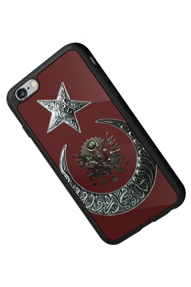 iPhone 6 Plus Uyumlu Osmanli Tugrasi Tasarımlı Glossy Premium Kılıf