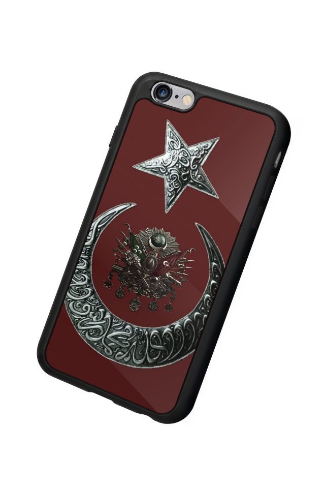 iPhone 6 Plus Uyumlu Osmanli Tugrasi Tasarımlı Glossy Premium Kılıf