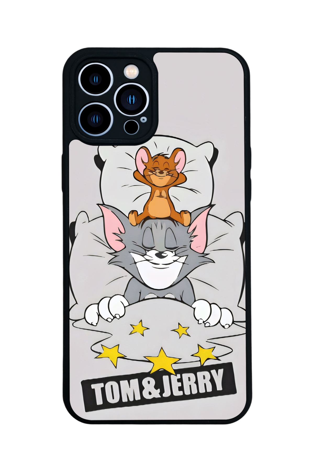 iPhone 12 Pro Max Uyumlu Tom And Jerry Tasarımlı Glossy Premium Kılıf