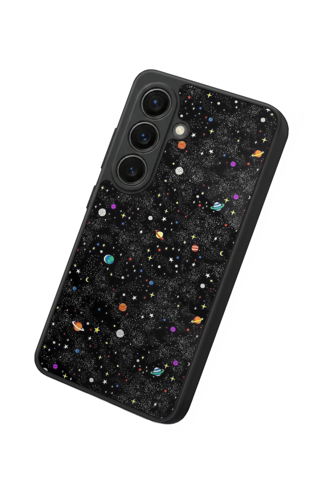 Samsung Galaxy S26 Uyumlu Uzay Tasarımlı Glossy Premium Kılıf